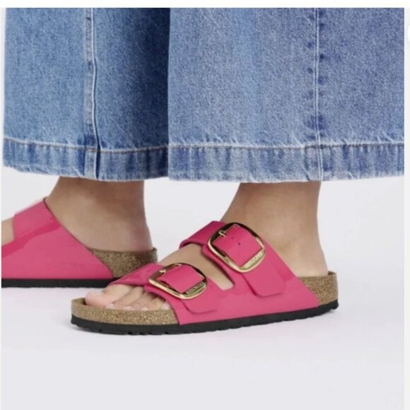 Birkenstock Shoes - Birkenstock Arizona Womens Fuschia Birko-Flor Sandals ** Size 7 **